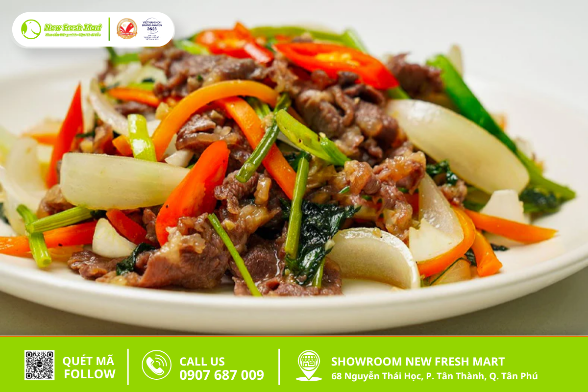 ba chỉ bò mỹ xào ba chỉ bò mỹ xào