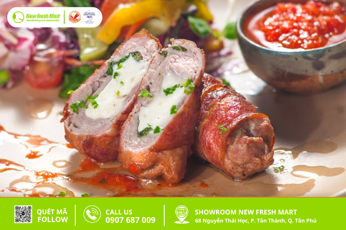 ba chỉ bò mỹ cuộn phô mai