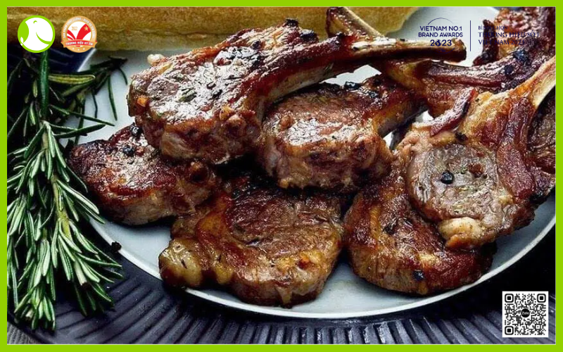 sườn cừu áp chảo