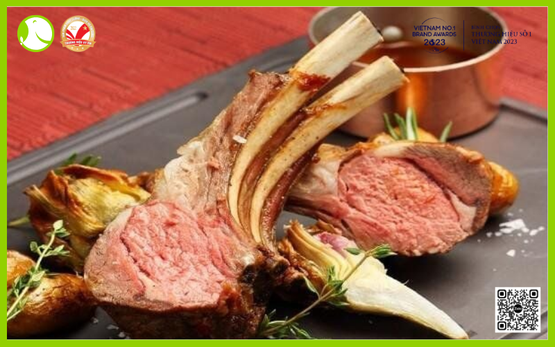 sườn cừu nướng thảo mộc