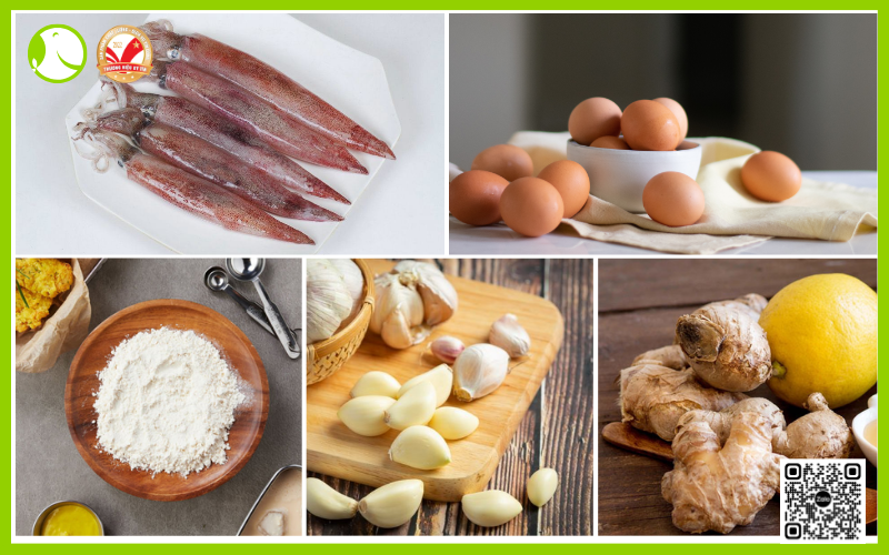nguyên liệu chế biến mực trứng chiên giòn nguyên liệu chế biến mực trứng chiên giòn