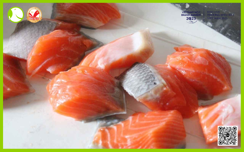 Cá hồi cắt khối Cá hồi cắt khối