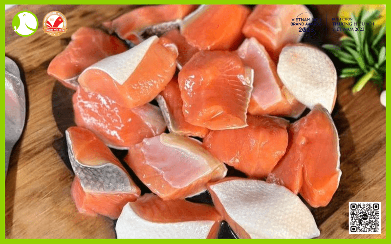 Cá hồi cắt khối Cá hồi cắt khối