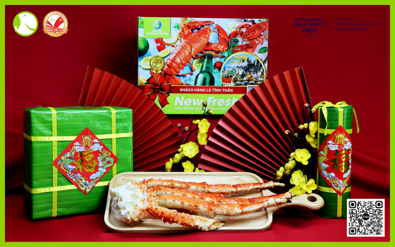 Set Quà Chân Cua Hoàng Đế Hấp gồm 1 cụm (cụm ~1kg) Set Quà Chân Cua Hoàng Đế Hấp gồm 1 cụm (cụm ~1kg)