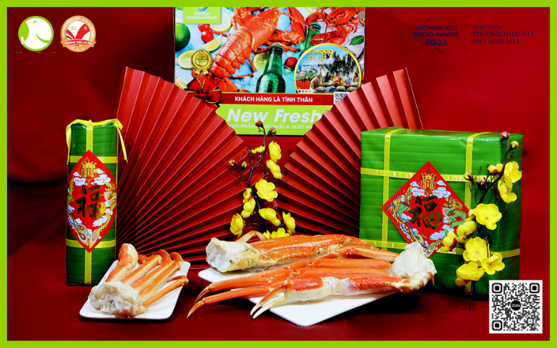 Set Quà Chân Cua Tuyết 3 cụm ~1kg Set Quà Chân Cua Tuyết 3 cụm ~1kg