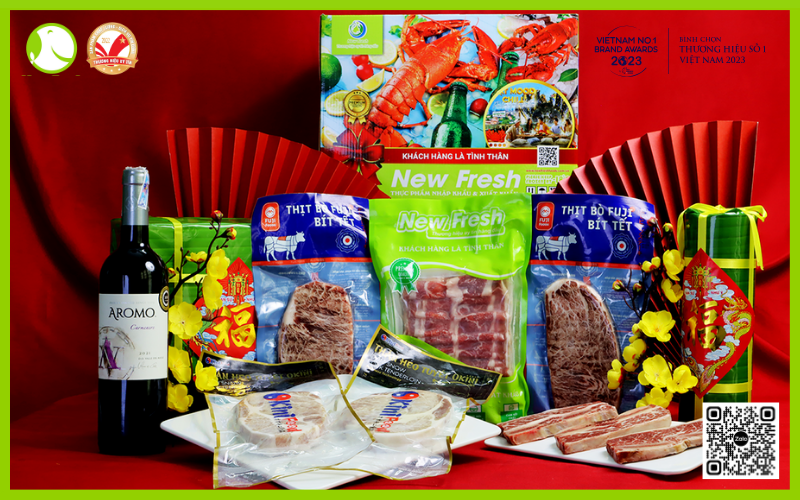 Set quà tết New Fresh 2024 - set quà sum vầy