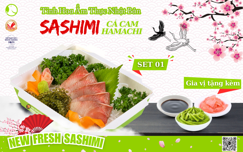 Set sashimi cá cam hamachi 02