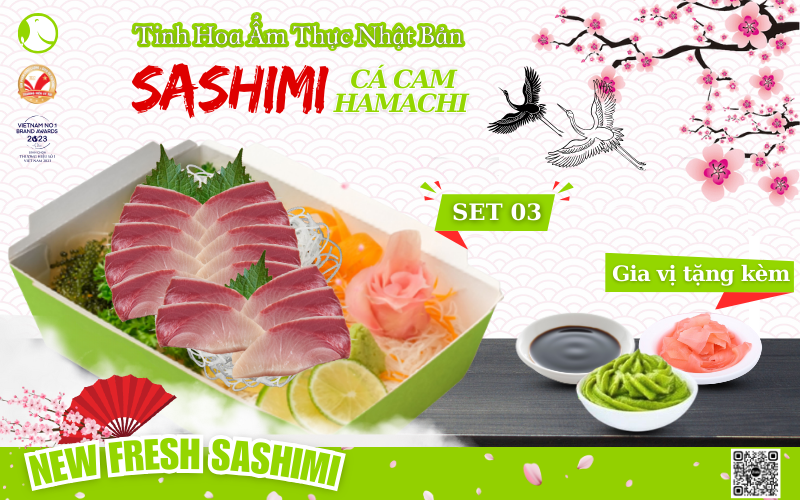 Set sashimi cá cam hamachi 03
