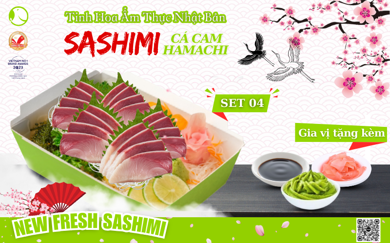 Set sashimi cá cam hamachi 04 Set sashimi cá cam hamachi 04