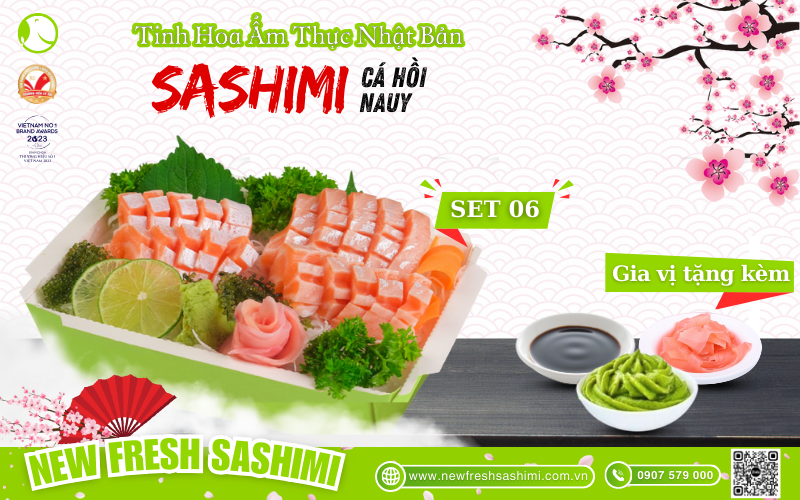 Set sashimi cá hồi Nauy 06