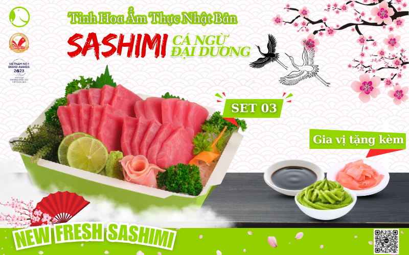 Set sashimi cá ngừ đại dương 03 Set sashimi cá ngừ đại dương 03