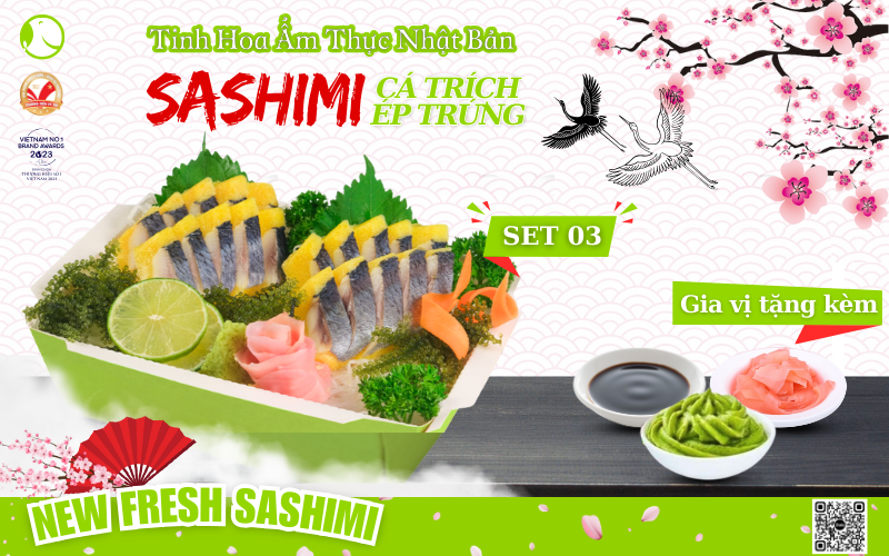 Set sashimi cá trích ép trứng 03