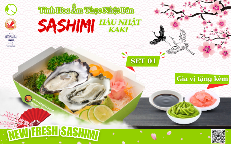 Set sashimi hàu Nhật 01 Set sashimi hàu Nhật 01