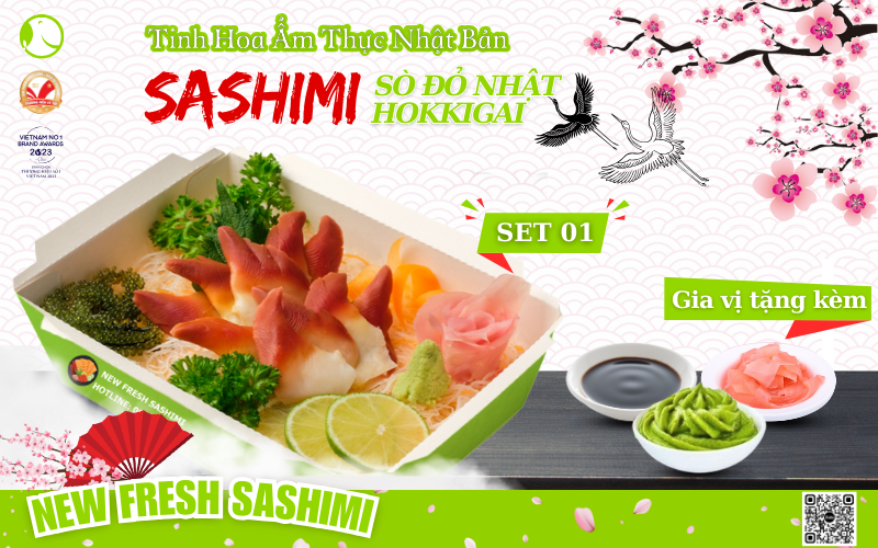 Sashimi Sò Đỏ 01 Sashimi Sò Đỏ 01