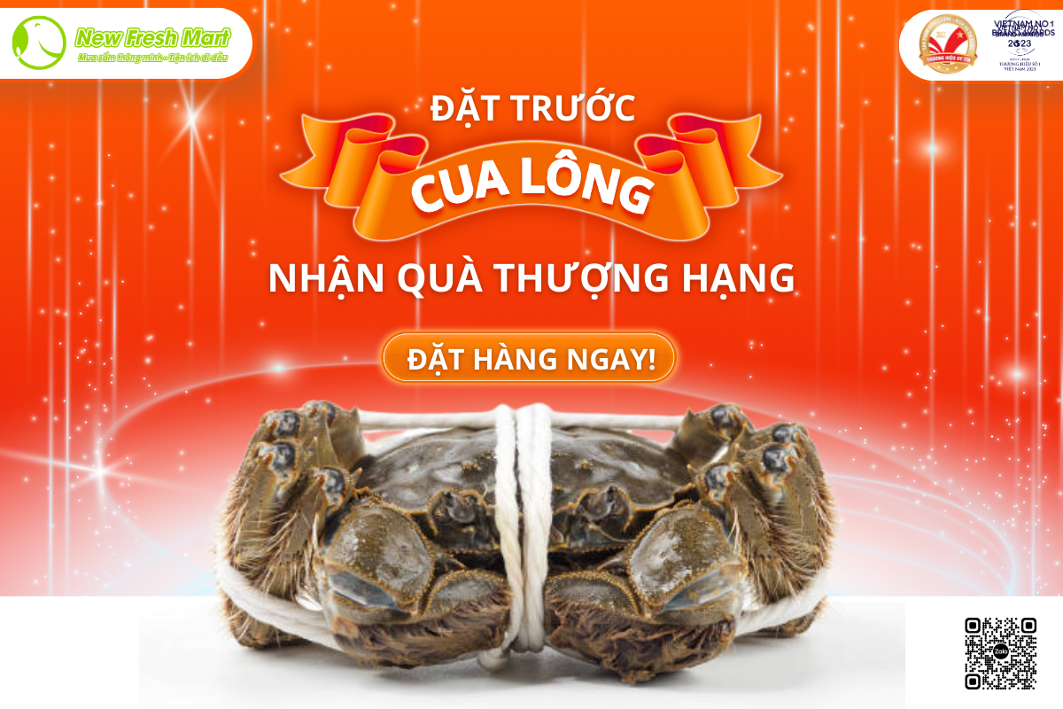 TẶNG NGAY 01 chai Rượu Vang cao cấp khi ĐẶT TRƯỚC từ 5kg Cua Lông thượng hạng TẶNG NGAY 01 chai Rượu Vang cao cấp khi ĐẶT TRƯỚC từ 5kg Cua Lông thượng hạng