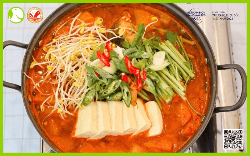 Canh cá hồi kiểu Hàn Canh cá hồi kiểu Hàn
