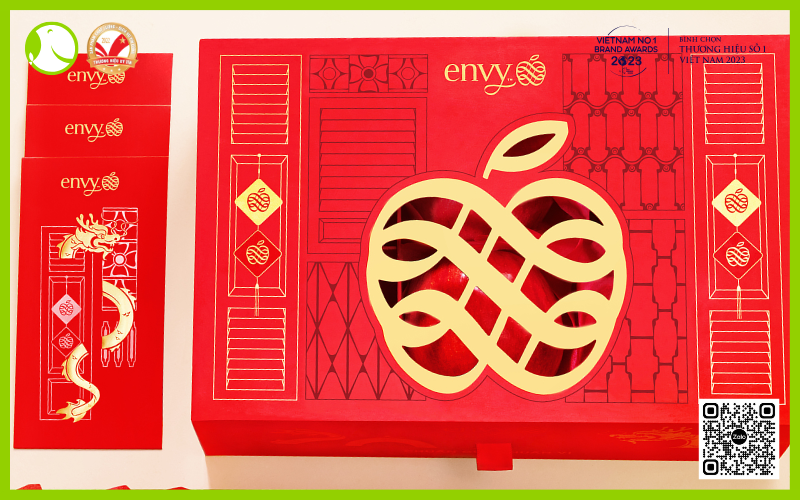 Hộp quà táo tết rồng vàng Envy Hộp quà táo tết rồng vàng Envy
