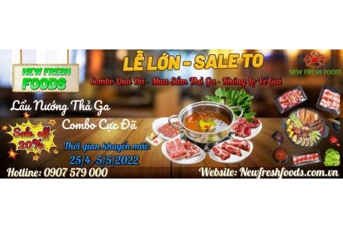 Mừng Đại Lễ 30/4 -1/5 - Lễ Lớn - Sale To Đến 20%