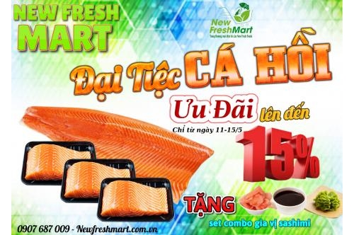 Sale Tháng 5 - Đại Tiệc Cá Hồi - Ưu Đãi Lên Đến 15%