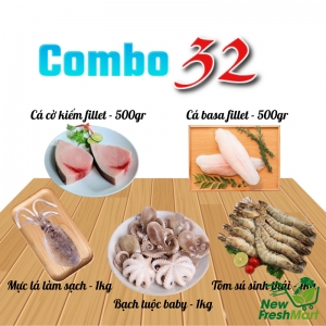 Combo 32: Lẩu Nướng Hải Sản