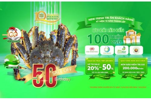 Kỷ Niệm Đặc Biệt Tri Ân Khách Hàng - 10 Năm Thành Lập Công Ty New Fresh Foods Kỷ Niệm Đặc Biệt Tri Ân Khách Hàng - 10 Năm Thành Lập Công Ty New Fresh Foods