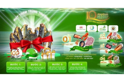 Chương Trình Tri Ân Khách Hàng- Bốc Thăm Trúng Thưởng Nhân Dịp Kỷ Niệm 10 Năm New Fresh Food