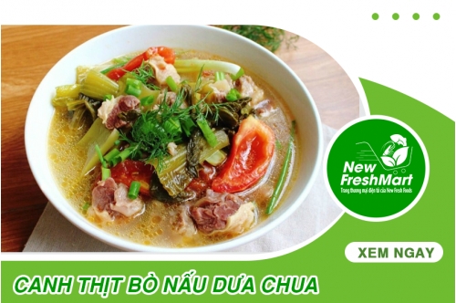 Canh Thịt Bò Nấu Dưa Chua - Món Ăn Thanh Đạm