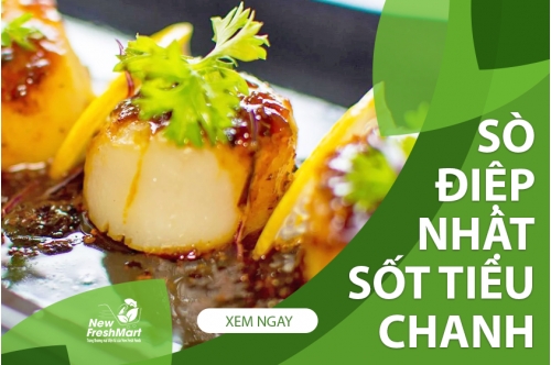 Cồi Sò Điệp Nhật Sốt Tiêu Chanh - Thơm Ngon Hấp Dẫn