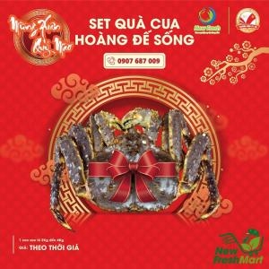Set Quà Tết Đẳng Cấp C04 - Set Quà Cua Hoàng Đế Sống