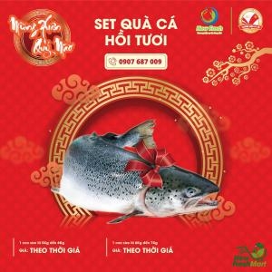 Set Quà Tết Đẳng Cấp C07 - Set Quà Cá Hồi Tươi Nguyên Con