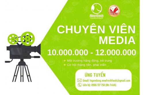 Tuyển Dụng Vị Trí Chuyên Viên Media Tuyển Dụng Vị Trí Chuyên Viên Media