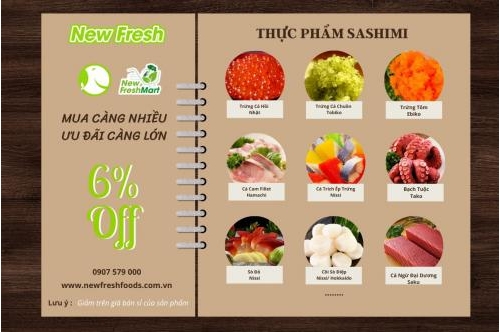 Sashimi New Fresh - Mua Càng Nhiều Ưu Đãi Càng Lớn