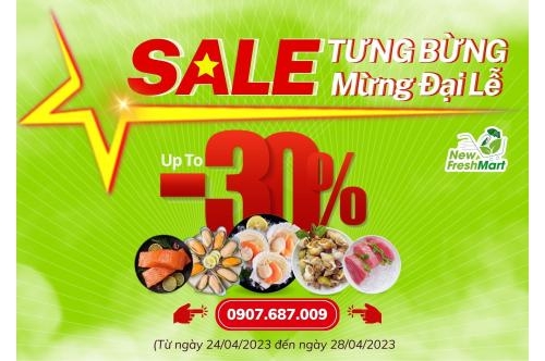 Sale Tưng Mừng Đại Lễ Giảm Đến 30%