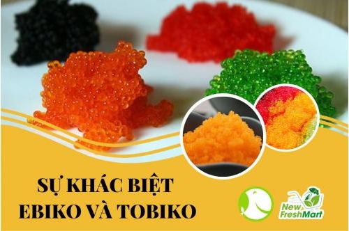Sự Khác Biệt Giữa Ebiko Và Tobiko