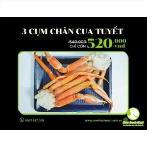 Chân Cua Tuyết Loại I - 3 Cụm