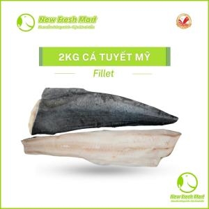 2Kg Cá Tuyết Mỹ Alaska Fillet