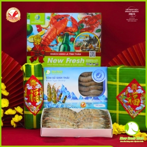 Set Quà 2 Hộp Tôm Sú Sinh Thái Nguyên Con