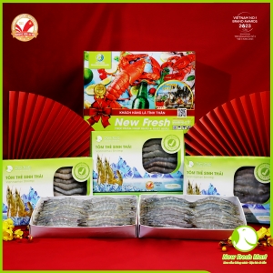 Set Quà 5 Hộp Tôm Thẻ Sinh Thái Nguyên Con