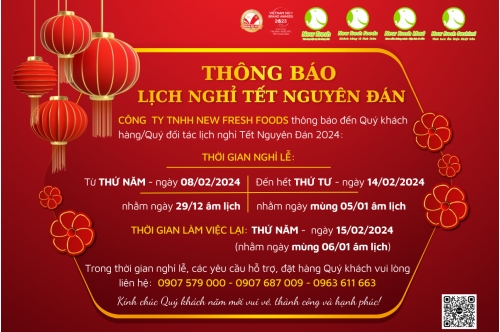 [Thông Báo] Lịch Nghỉ Tết Nguyên Đán Giáp Thìn 2024