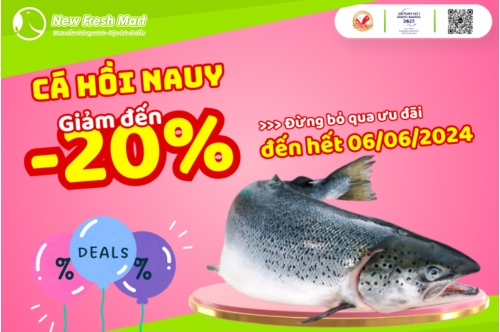Siêu Ưu Đãi Cá Hồi Nauy Lên Đến 20% Chỉ Có Tại New Fresh
