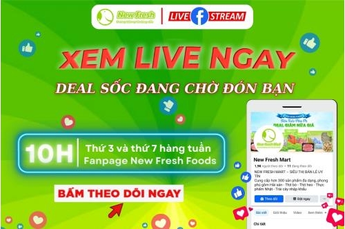 Thông Báo Khung Giờ Livestream Của New Fresh Mart Thông Báo Khung Giờ Livestream Của New Fresh Mart