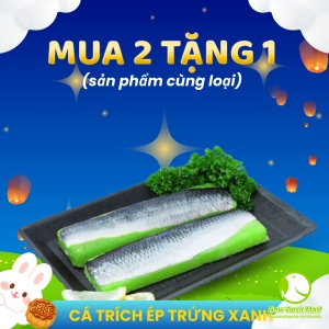 Cá Trích Ép Trứng Xanh