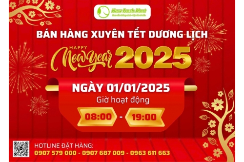 New Fresh Mart Bán Hàng Xuyên Tết Dương Lịch New Fresh Mart Bán Hàng Xuyên Tết Dương Lịch