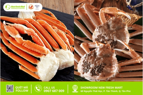 Sự Khác Biệt Giữa Cua Tuyết Tươi Và Cua Tuyết Đông Lạnh