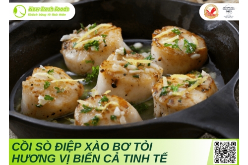 Cồi Sò Điệp Xào Bơ Tỏi - Hương Vị Biển Cả Tinh Tế Trong Từng Giọt Bơ Thơm