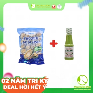 Bào Ngư Nissi - Size Nhỏ 20/22 + 1 Chai Muối Ớt Xanh