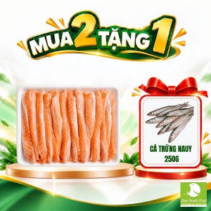 Lườn Cá Hồi Nauy 1/3 Cm