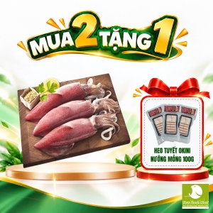 Mực Ống Làm Sạch Size 8/12