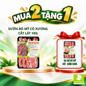 Sườn Bò Mỹ Có Xương Cắt Lát