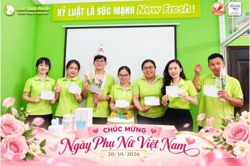 New Fresh Foods Chúc Mừng Ngày Phụ Nữ Việt Nam 20/10: Ngọt Ngào Từ Những Điều Giản Dị